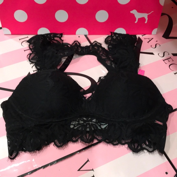 ๐ฅON SALE๐ฅ2/$25๐ฅ ๐ Pink ๐ Victoriaโs Secret Lace Bralette - Picture 2 of 6